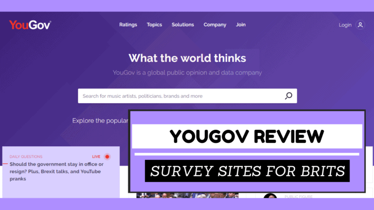 Survey Sites For Brits 2022: YouGov Review